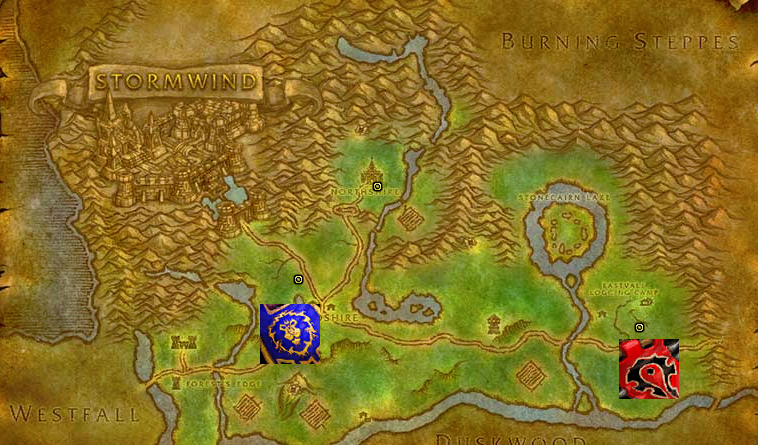 WoW Classic Elwynn Forest Map