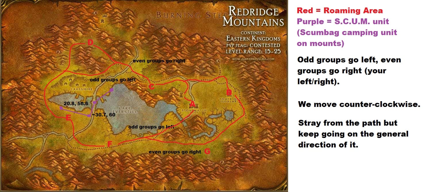 WoW Classic Redridge Map