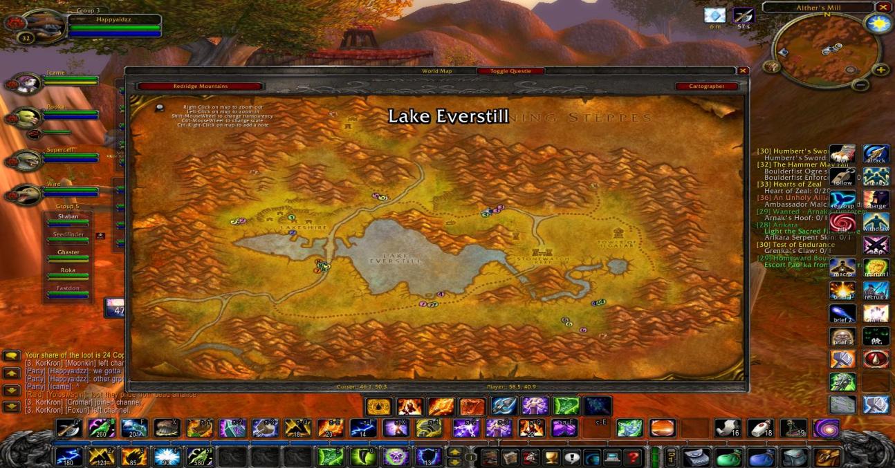 WoW Classic Redridge Map