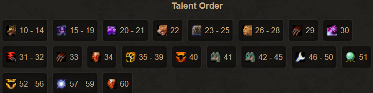 orden de talento 2 guía de nivelación de druidas