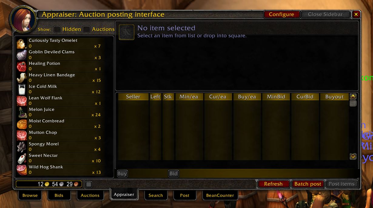 Auctioneer Wow Classic Addon 1.13 Appraiser 1