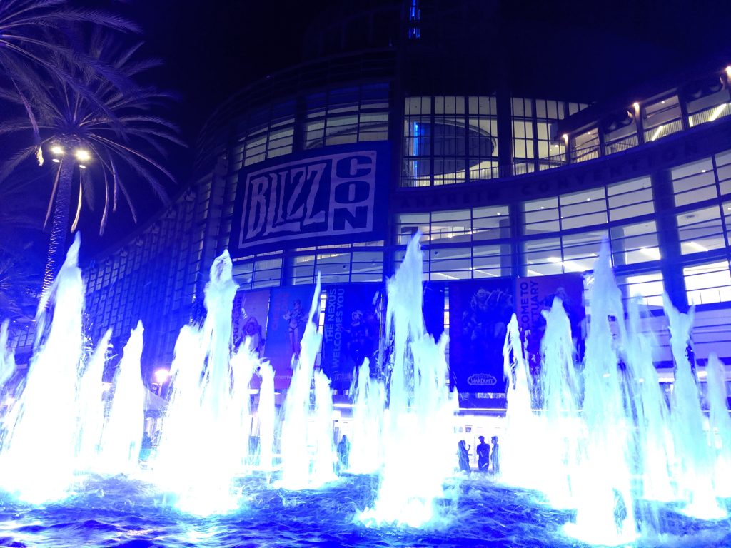 blizzcon unscripted day 1 grounds at night