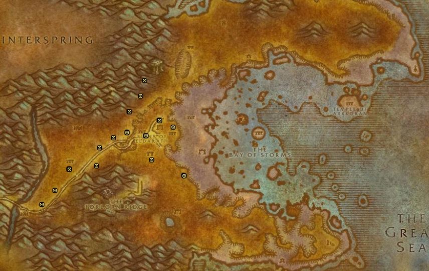 Classic Treasure Chest Hunting Guide Images Azshara Eastern Road