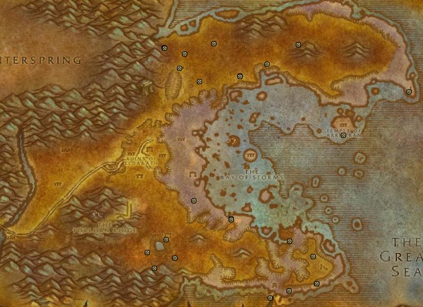 Classic Treasure Chest Hunting Guide Images Azshara North and South