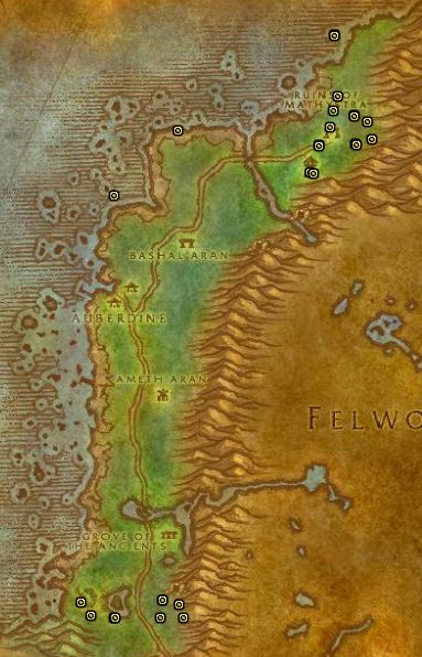 Classic Treasure Chest Hunting Guide Images Darkshore North and South