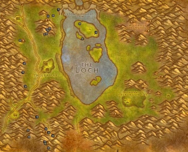Classic Treasure Chest Hunting Guide Images Loch Modan West
