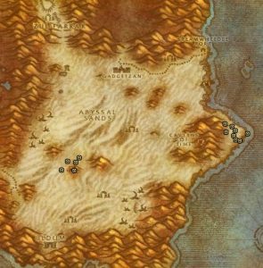 Classic Treasure Chest Hunting Guide Images Tanaris North of Uldum