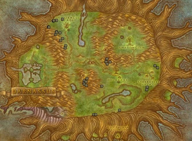 Classic Treasure Chest Hunting Guide Images Teldrassil