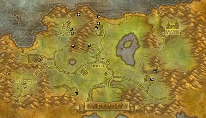 Classic Treasure Chest Hunting Guide Images Tirisfal Glades