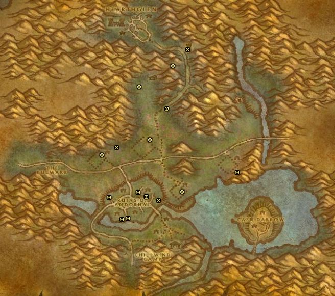 Classic Treasure Chest Hunting Guide Images Western Plaguelands Andorhal