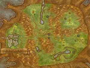 Classic Wow Noblegarden Guide Images Teldrassil Map2