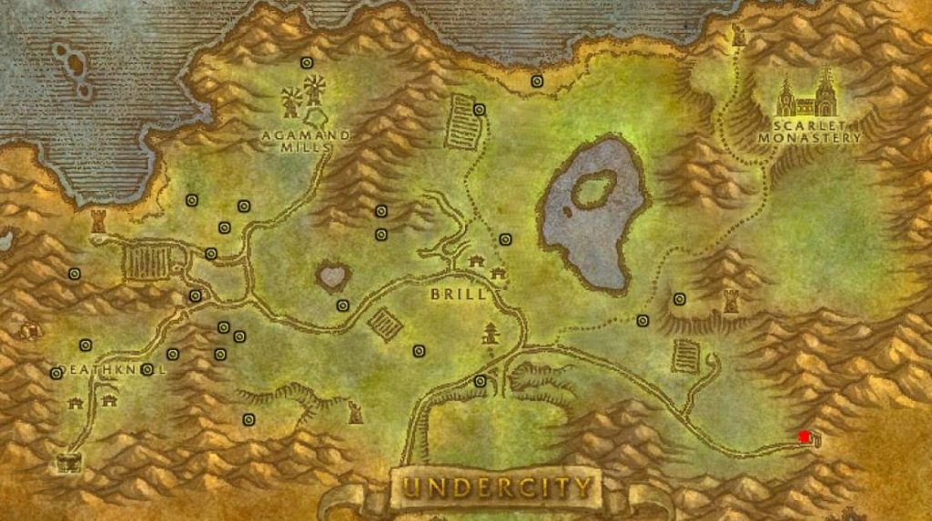 Classic Wow Noblegarden Guide Images Tirisfal Glades Map