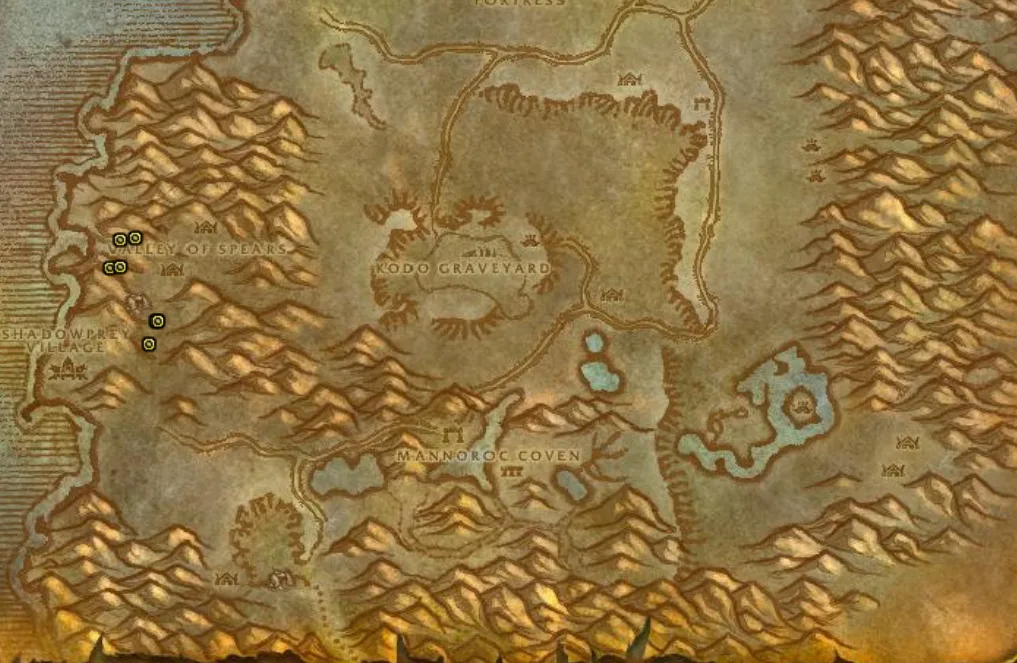 Ghost Mushroom Hunting Guide Images Desolace Map