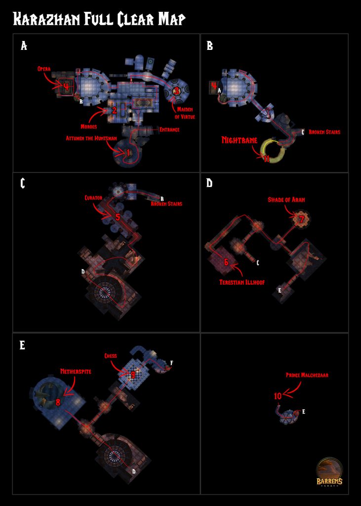 Karazhan Full Clear Map