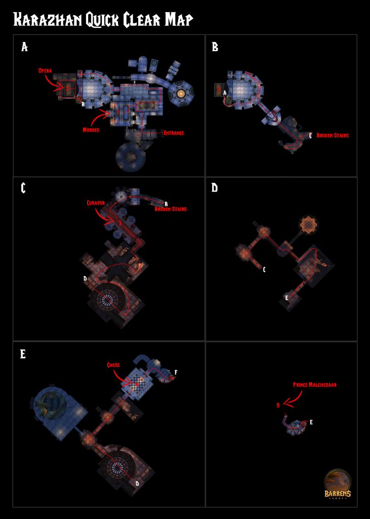 Karazhan Quick Clear Map