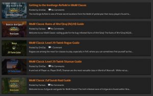 New Wow Classic Guides Added For Raiding, Twinking, And More!