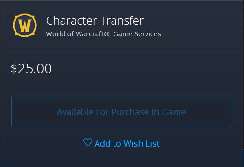 Paid Character Transfer Support Added (but Not Enabled) In Patch 1.13.3