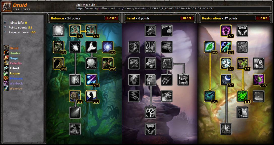 PvE Druid Restoration Guide for Vanilla WoW