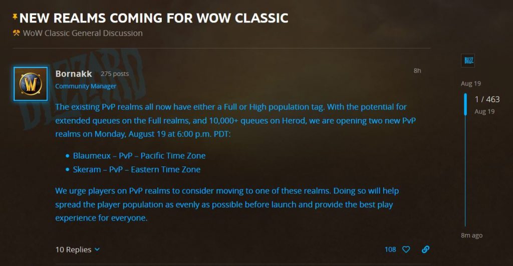 Two New Pvp Realms Added To Us
