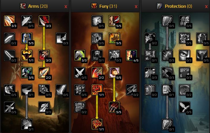 Wow Classic 2h Fury Warrior Talents