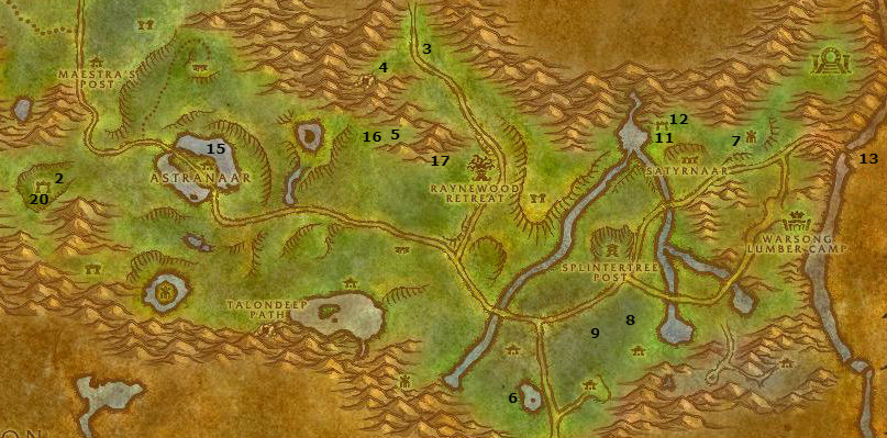 Lazy Gold Rares And Chest Route: Ashenvale – Golden Routes