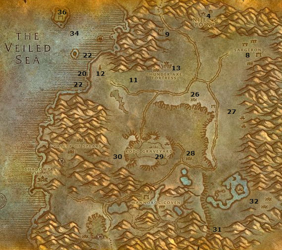 Wow Classic Alliance Leveling Guide 34 35 Desolace