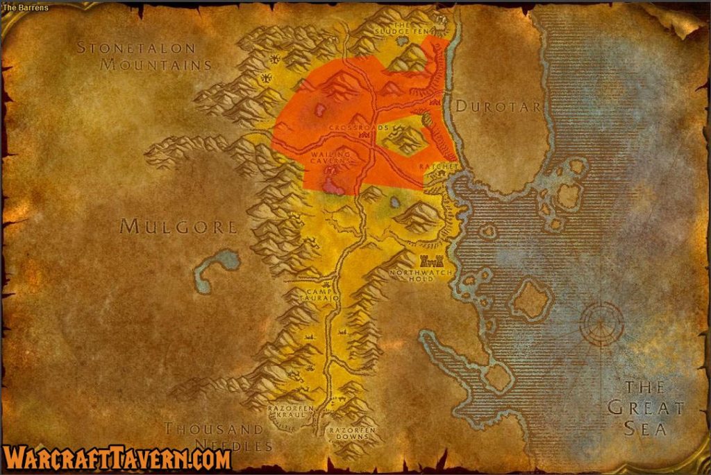 Wow Classic Barrens Skinning Locations