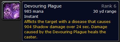 WoW Classic Devouring Plague Spell