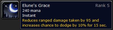 WoW Classic Elune's Grace Spell