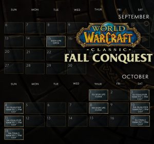 Wow Classic Fall Conquest