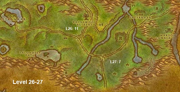 Wow Classic Horde Leveling Guide 26 27 Ashenvale