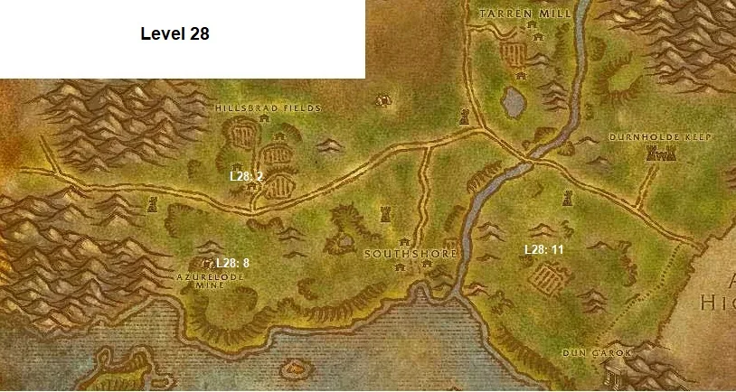 Wow Classic Horde Leveling Guide 28 Hillsbrad Foothills