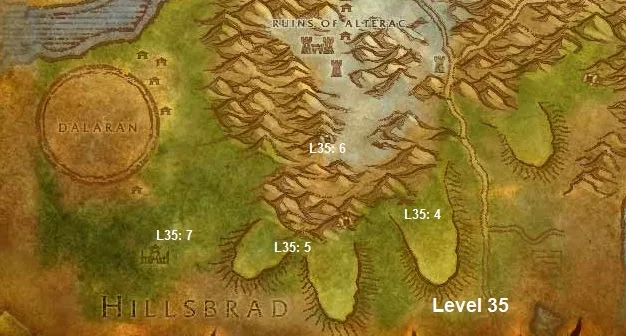 Wow Classic Horde Leveling Guide 35 Alterac Mountains
