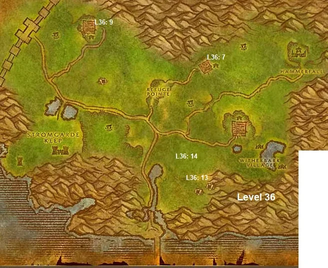 Wow Classic Horde Leveling Guide 36 Arathi Highlands