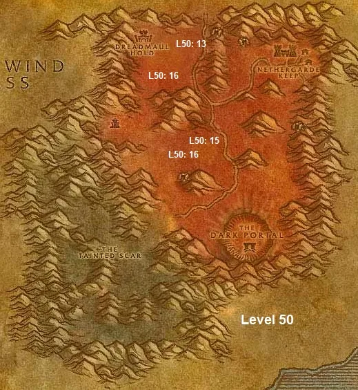 Wow Classic Horde Leveling Guide 50 Blasted Lands