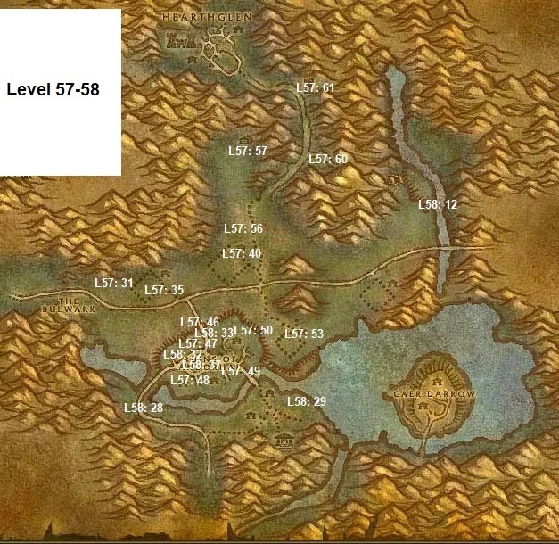 Wow Classic Horde Leveling Guide 57 58 Western Plaguelands