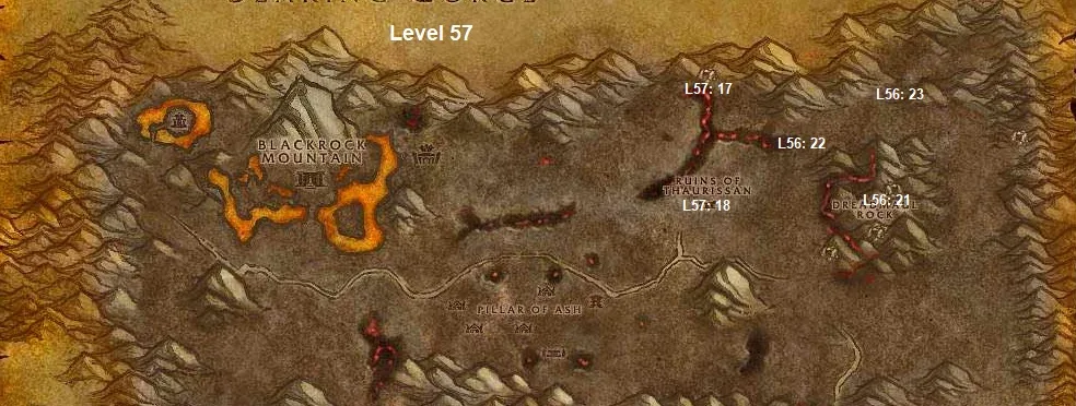 Wow Classic Horde Leveling Guide 57 Burning Steppes