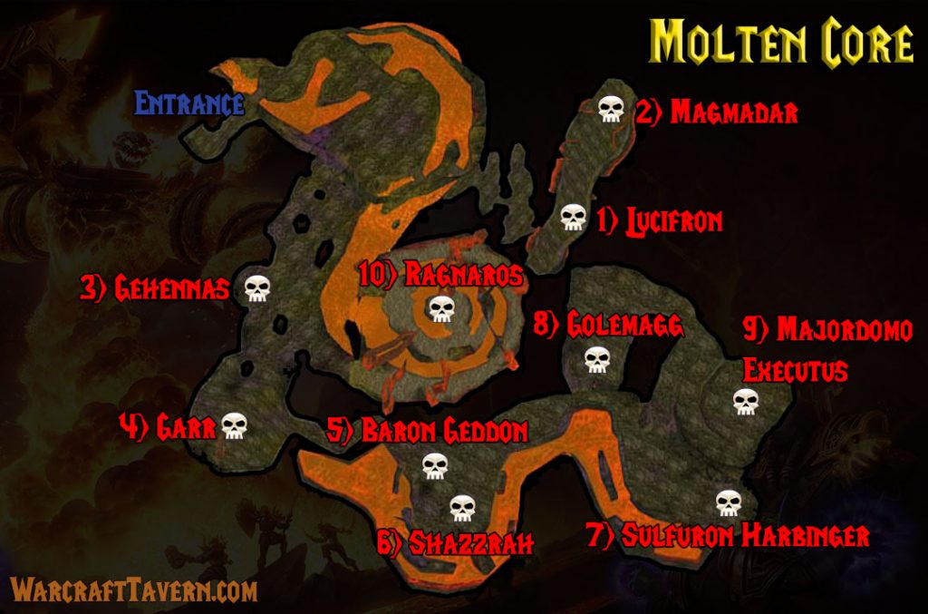 Wow Classic Molten Core Map