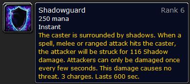 WoW Classic Shadowguard Spell