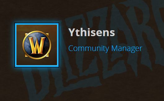 Ythisens laid off from Blizzard, signals loss of most vocal community manager for WoW Classic