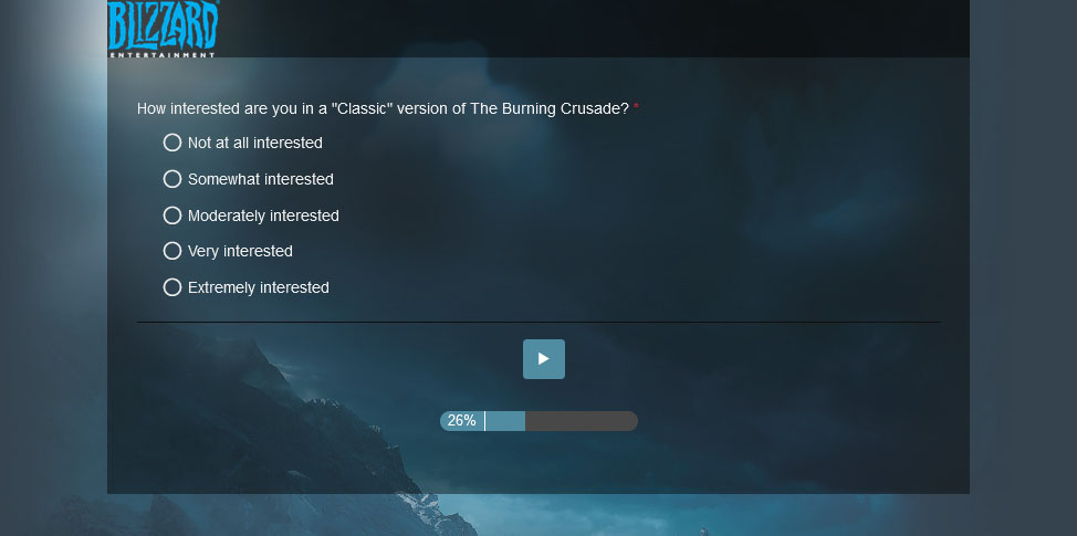 How Interested Are You In A Classic Version Of The Burning Crusade