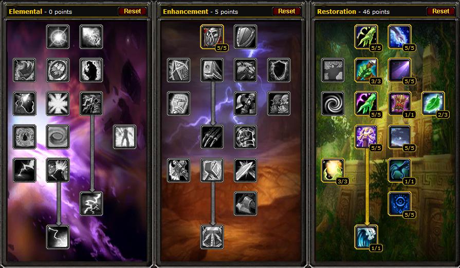 Vanilla World of Warcraft Talent Trees