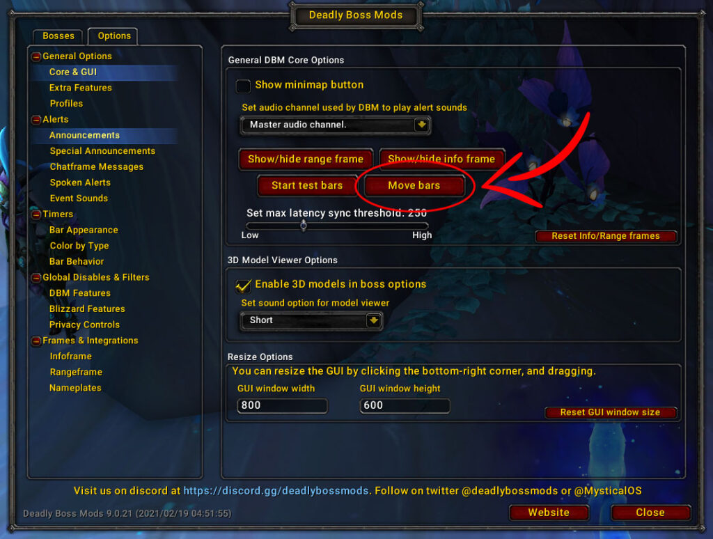 Deadly Boss Mods Wow Addon How To Move Bars