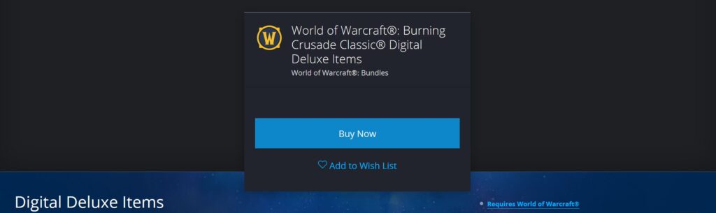 leak the burning crusade classic deluxe edition rewards datamined