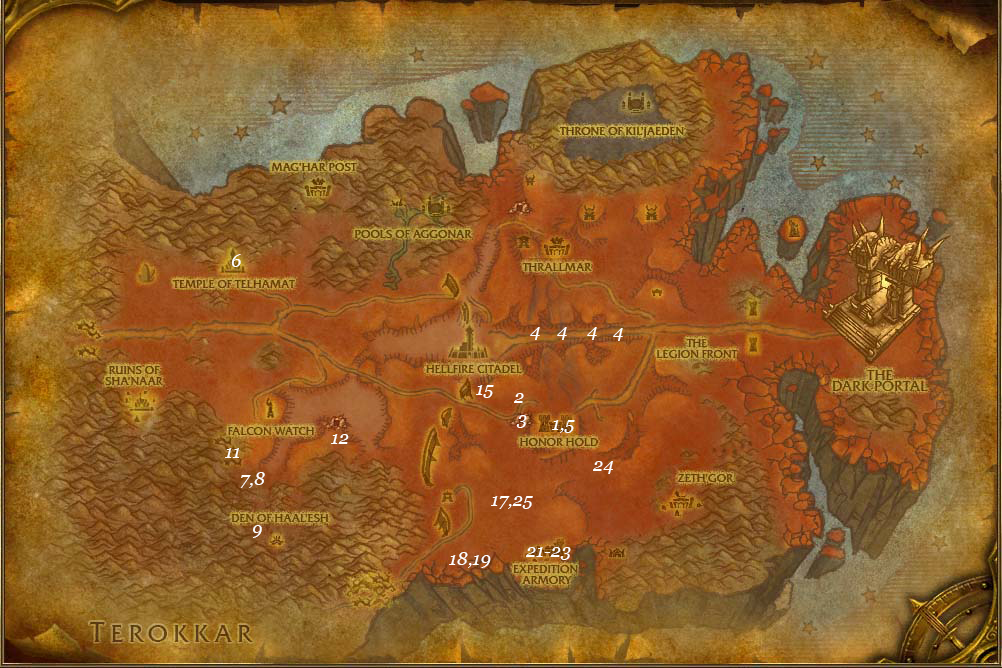 leveling guide hellfire peninsula part 3 steps 1 25