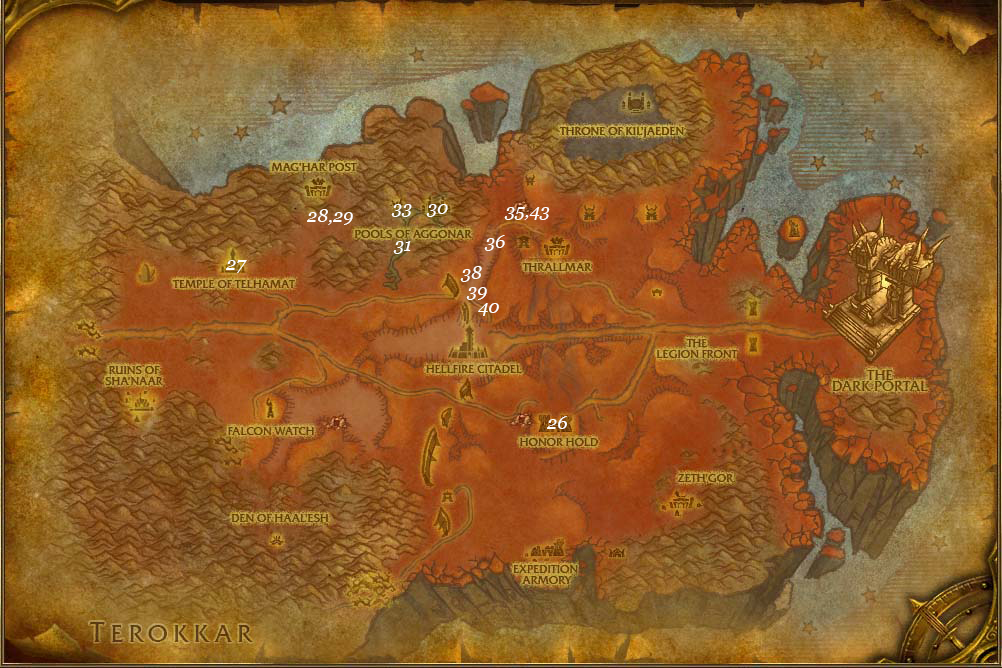 leveling guide hellfire peninsula part 4 steps 25 44