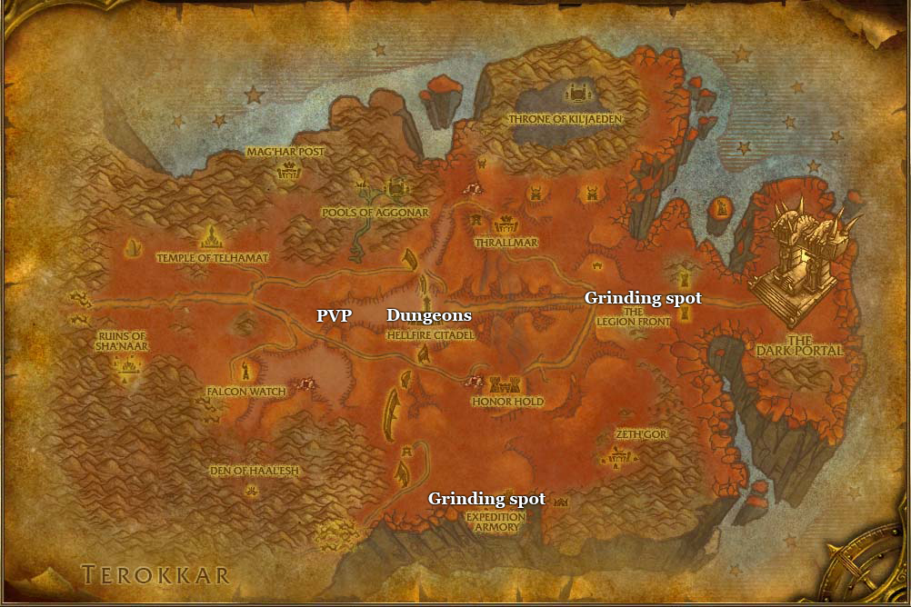 leveling guide hellfire peninsula part 6 dungeons and grinding spots