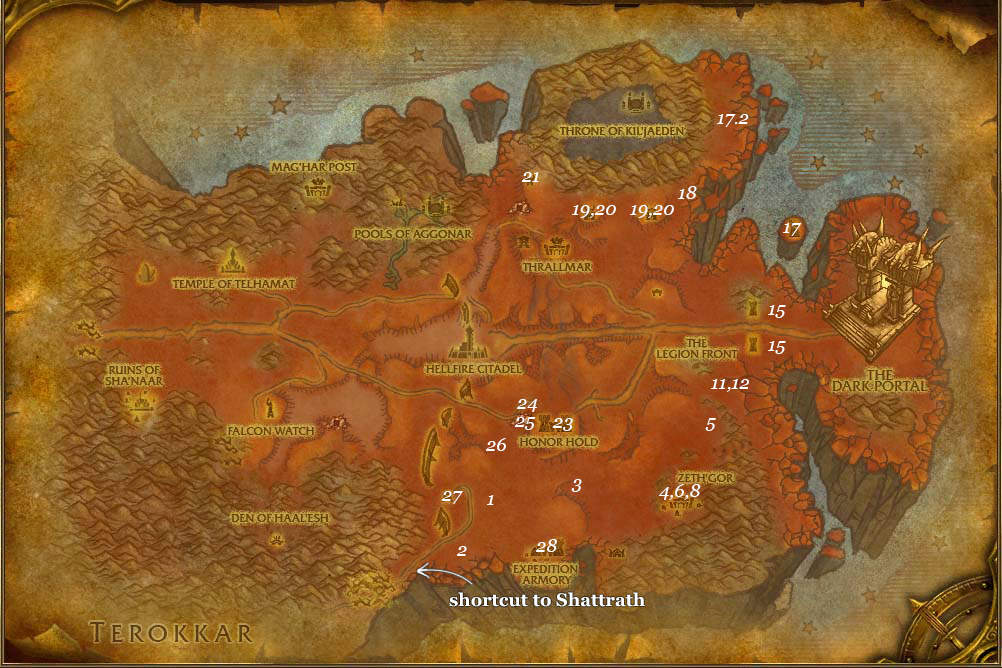 alliance leveing guide hellfire peninsula part 2 steps 1 28