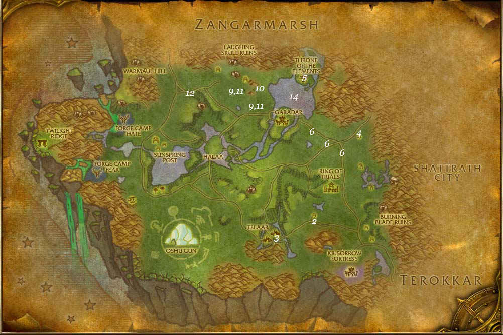 alliance leveing guide nagrand part 1 steps 1 14