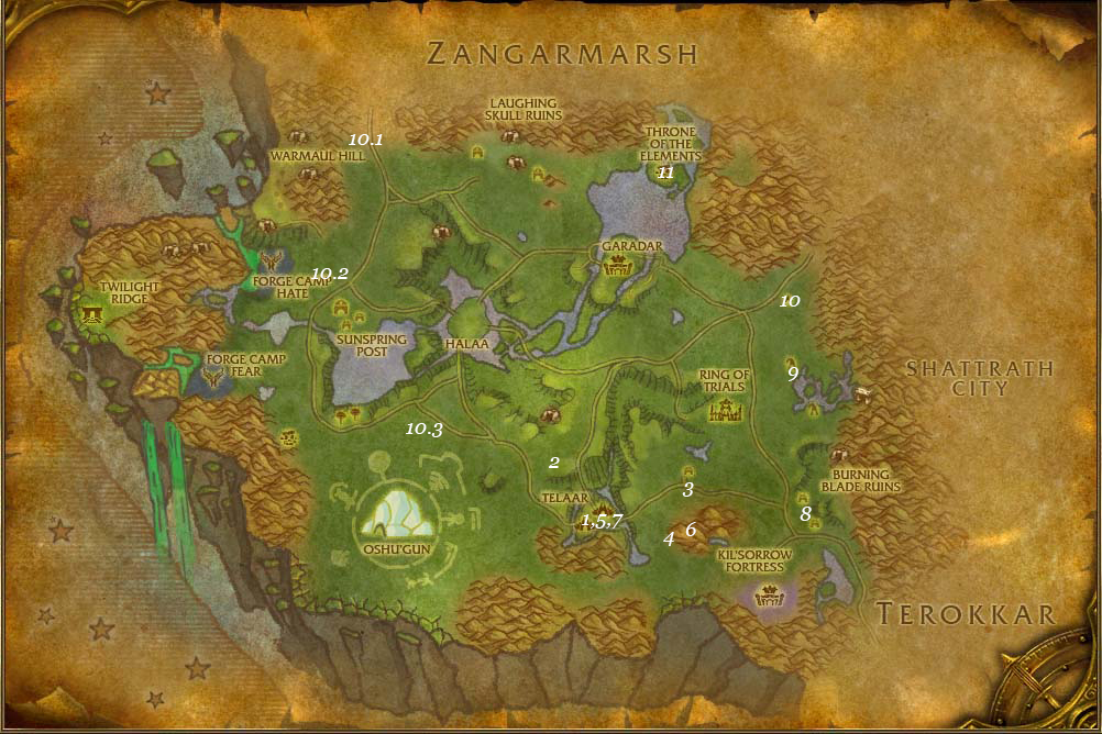 alliance leveing guide nagrand part 2 steps 1 11